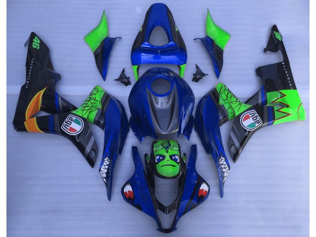 Squalo Blu & Verde 07-08 CBR600RR Carene Moto