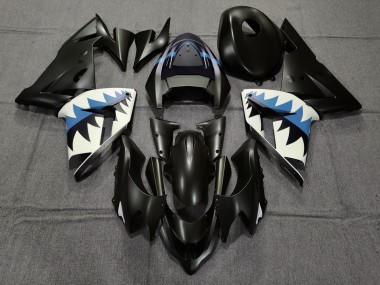 Acquista Squalo Nero Opaco & Azzurro 04-05 ZX10R Carene Moto
