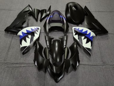 Acquista Squalo Nero Opaco & Blu Scuro 04-05 ZX10R Carene Moto