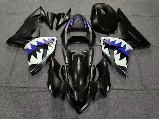Squalo Nero Opaco & Blu Scuro 04-05 ZX10R Carene Moto