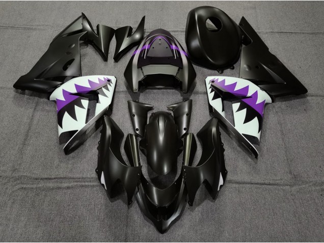 Squalo Nero Opaco & Viola 04-05 ZX10R Carene Moto