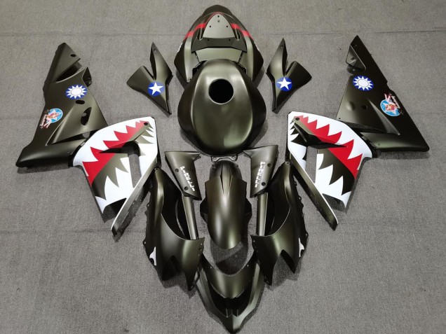 Squalo Verde Militare 04-05 ZX10R Carene Moto