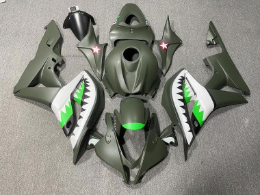Acquista Squalo Verde Opaco & Verde Chiaro 07-08 CBR600RR Carene Moto