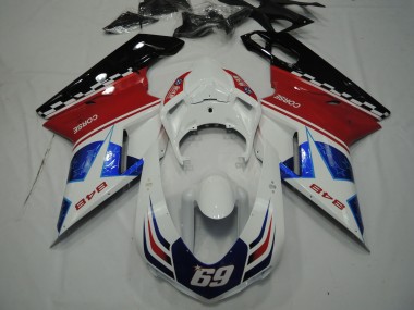 Acquista Stella Blu 07-14 Ducati 848 1098 1198 Carene Moto