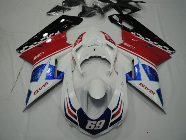 Stella Blu 07-14 Ducati 848 1098 1198 Carene Moto
