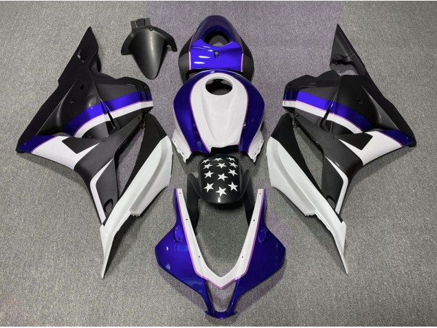Stella Nera Opaca & Blu Scuro 09-12 CBR600RR Carene Moto