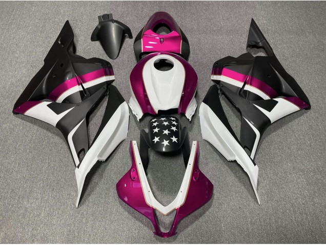 Stella Nera Opaca & Rosa 09-12 CBR600RR Carene Moto