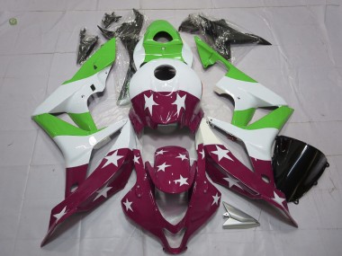 Acquista Stelle & Strisce Verdi & Marroni 07-08 CBR600RR Carene Moto