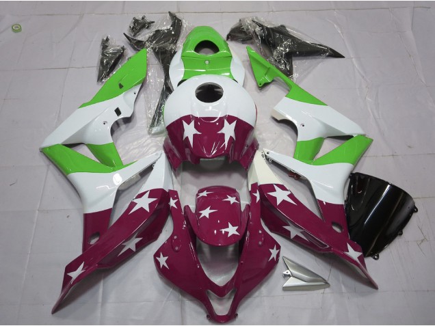 Stelle & Strisce Verdi & Marroni 07-08 CBR600RR Carene Moto