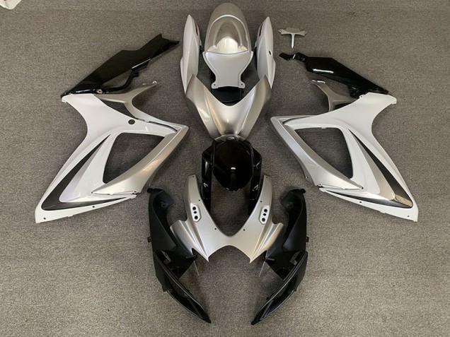 Stile Argento Bianco OEM 06-07 GSXR 600-750 Carene Moto