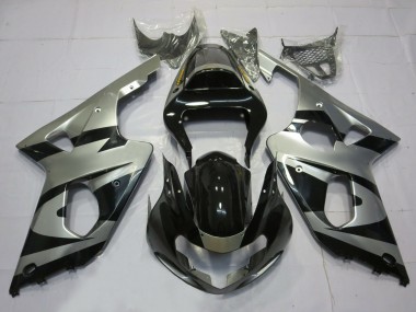 Acquista Stile Argento & Nero OEM 00-02 GSXR 1000 Carene Moto