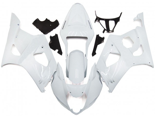 Stile Bianco Lucido Semplice 03-04 GSXR 1000 Carene Moto