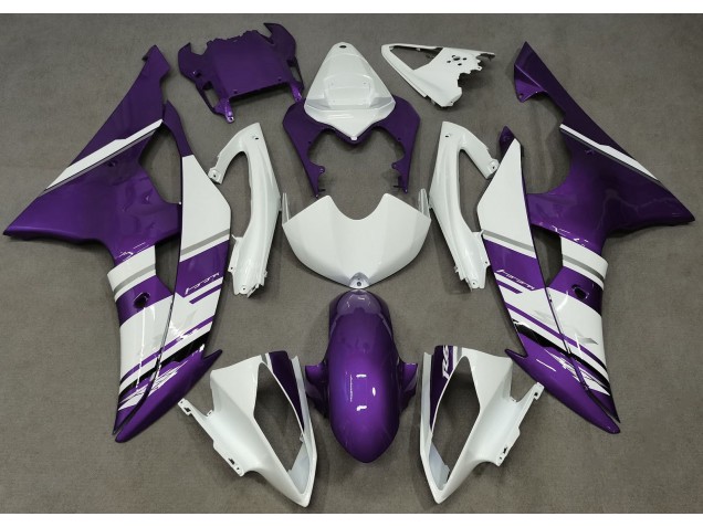 Stile Bianco Lucido & Viola OEM 08-16 R6 Carene Moto