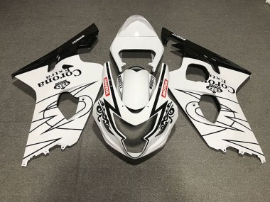 Acquista Stile Bianco & Nero Lucido Corona 04-05 GSXR 600-750 Carene Moto