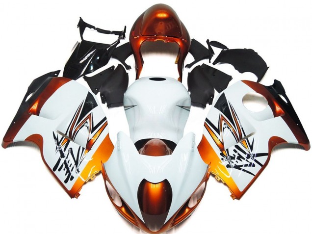 Stile Bronzo & Bianco 97-07 GSXR 1300 Carene Moto