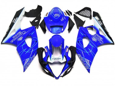 Acquista Stile Corona Blu & Bianco 05-06 GSXR 1000 Carene Moto