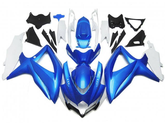 Stile Personalizzato Azzurro & Bianco 08-10 GSXR 600-750 Carene Moto