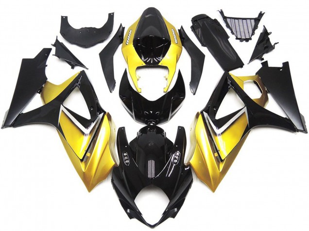 Stile Personalizzato OEM Giallo Oro 07-08 GSXR 1000 Carene Moto