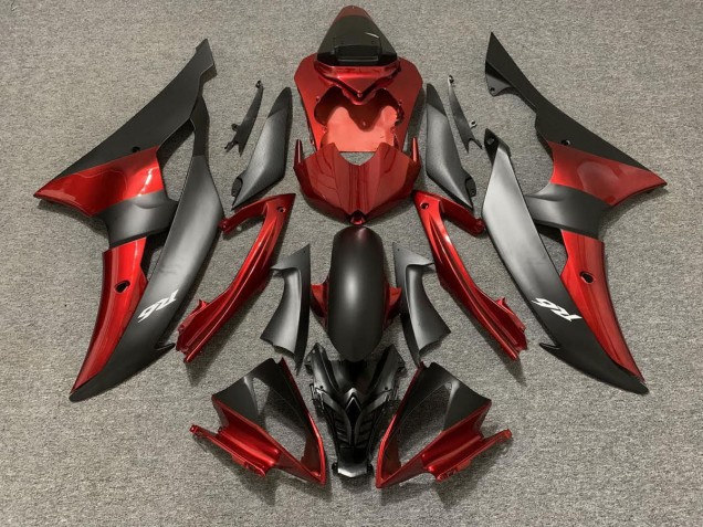 Stile Personalizzato OEM Rosso/Nero 08-16 R6 Carene Moto