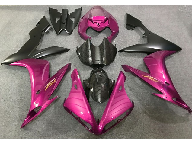 Stile Rosa Acceso & Fibra Di Carbonio 04-06 R1 Carene Moto