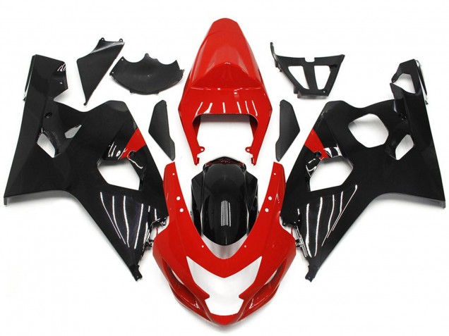 Stile Rosso & Nero Lucido 04-05 GSXR 600-750 Carene Moto