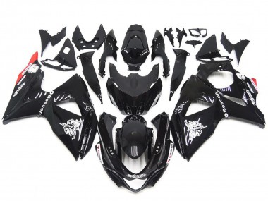 Acquista Stile Solido Nero Lucido Rosso 09-16 GSXR 1000 Carene Moto
