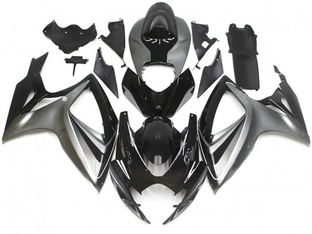 Stile Speciale Argento & Nero OEM 06-07 GSXR 600-750 Carene Moto