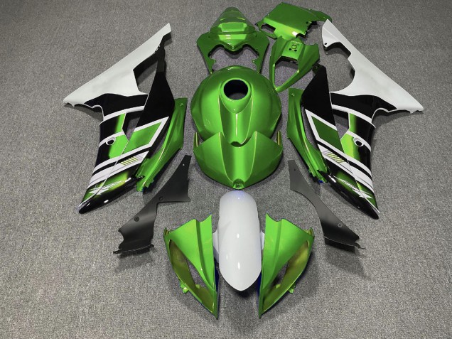 Stile Verde Bianco & Nero OEM 08-16 R6 Carene Moto