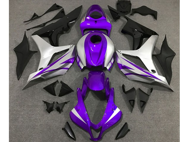 Stile Viola & Argento OEM 07-08 CBR600RR Carene Moto