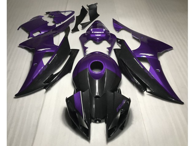 Stile Viola W Fibra Di Carbonio 08-16 R6 Carene Moto