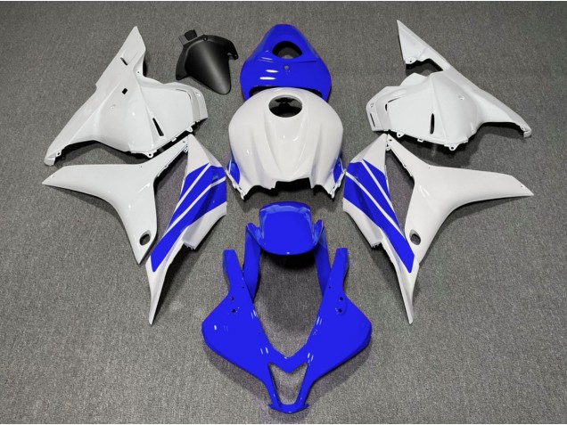 Strisce Laterali Blu Scuro & Bianche 09-12 CBR600RR Carene Moto