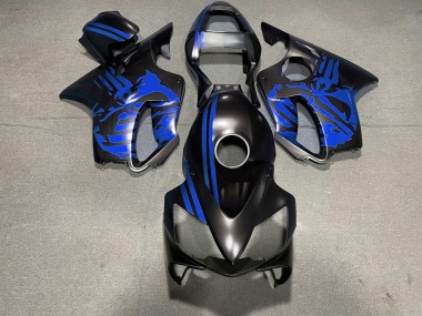 Acquista Teschio Nero Opaco & Blu 01-03 CBR600 F4i Carene Moto