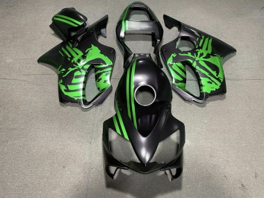 Acquista Teschio Nero Opaco & Verde 01-03 CBR600 F4i Carene Moto