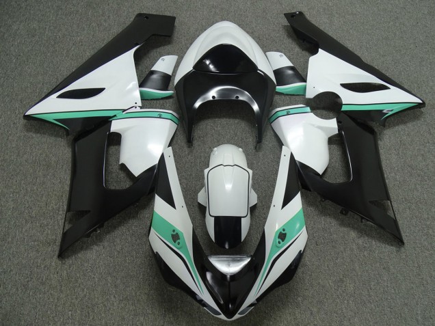 Verde Acqua Bianco & Nero 05-06 ZX6R Carene Moto