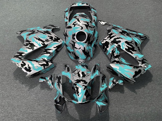 Verde Acqua Mimetico 02-12 VFR800 Carene Moto