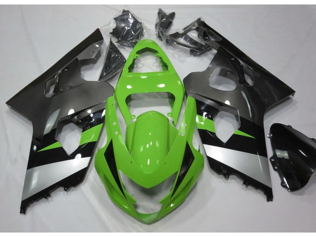Verde & Argento 04-05 GSXR 600-750 Carene Moto