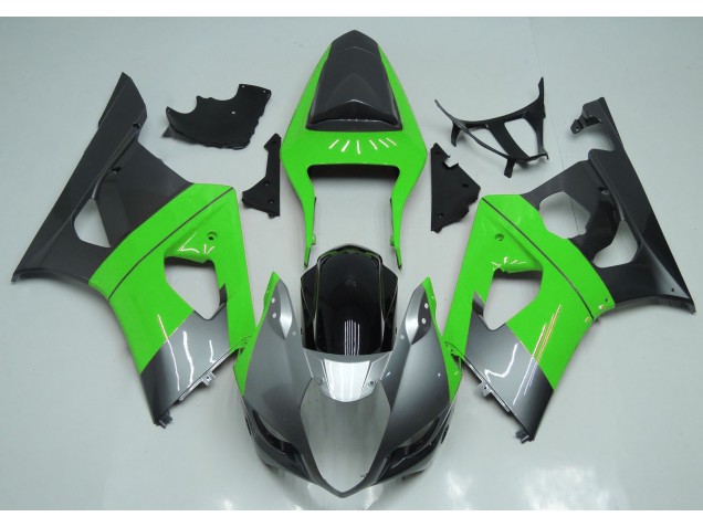 Verde Argento & Nero 03-04 GSXR 1000 Carene Moto