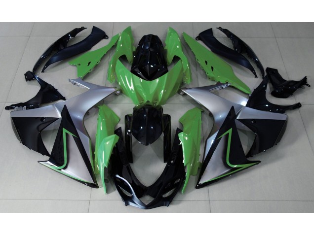 Verde Argento & Nero 09-16 GSXR 1000 Carene Moto