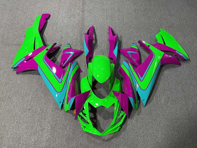 Verde Azzurro & Magenta 11-24 GSXR 600-750 Carene Moto