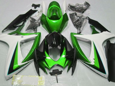 Acquista Verde & Bianco 06-07 GSXR 600-750 Carene Moto