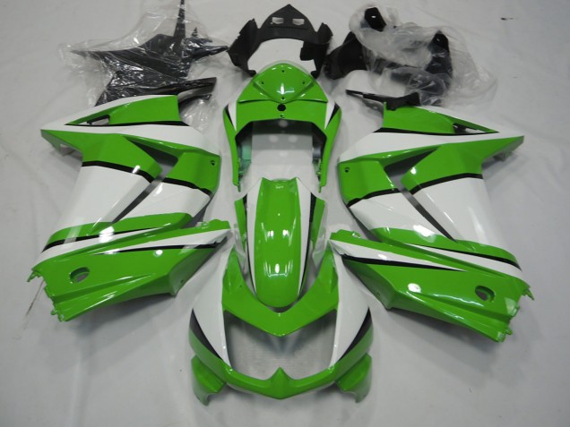 Verde & Bianco 08-12 Ninja 250 Carene Moto