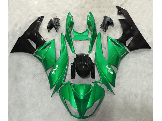 Verde Brillante Brillante 09-12 ZX6R Carene Moto