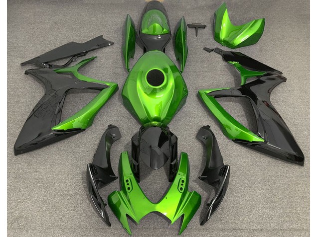 Verde Chiaro & Nero 06-07 GSXR 600-750 Carene Moto