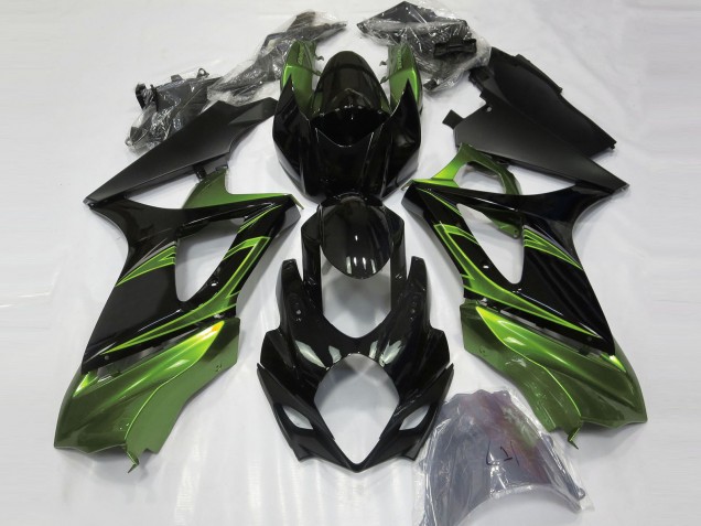 Verde Elettrico & Nero Lucido 07-08 GSXR 1000 Carene Moto