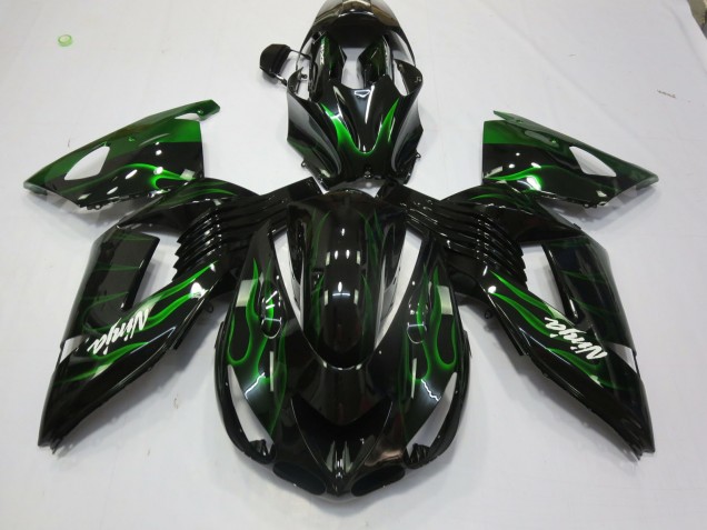 Verde Fiamma 06-11 ZX14R Carene Moto