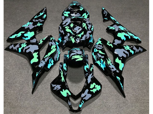 Verde & Grigio Mimetico 07-08 CBR600RR Carene Moto