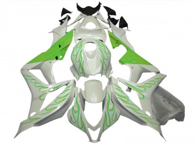 Acquista Verde Lime Fiamma Su Bianco 07-08 CBR600RR Carene Moto