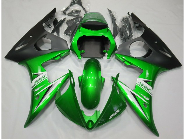 Verde Lucido & Bianco 05 R6 Carene Moto