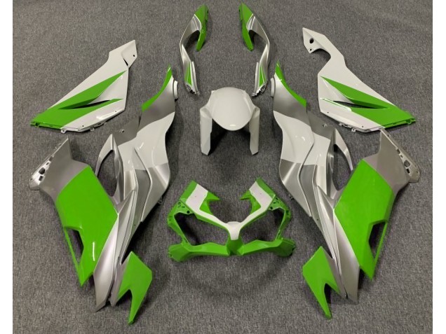 Verde Lucido Bianco & Argento 19-23 ZX6R Carene Moto