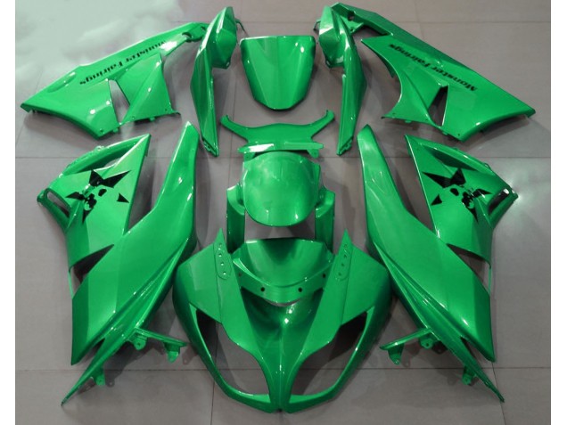 Verde Lucido & Loghi Personalizzati 09-12 ZX6R Carene Moto